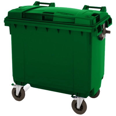 Мусорный контейнер 770л. на колесах с опцией "крышка в крышке" 