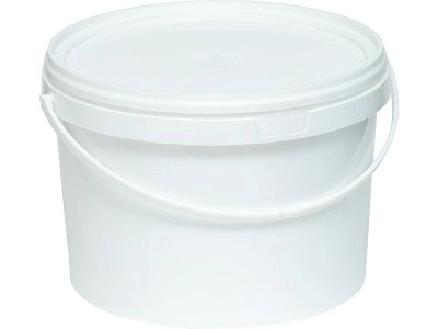 Ведро 2,8л. круглое, с белой крышкой, арт. ВП 2,8, код: 28115