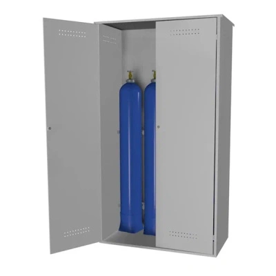 Металлический шкаф для баллонов 1775x487x410 мм Светло-серый