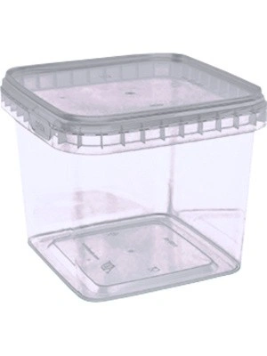 Ведро квадратное 1,15 л, арт. ВПк 1,15 прозр, код: 21489