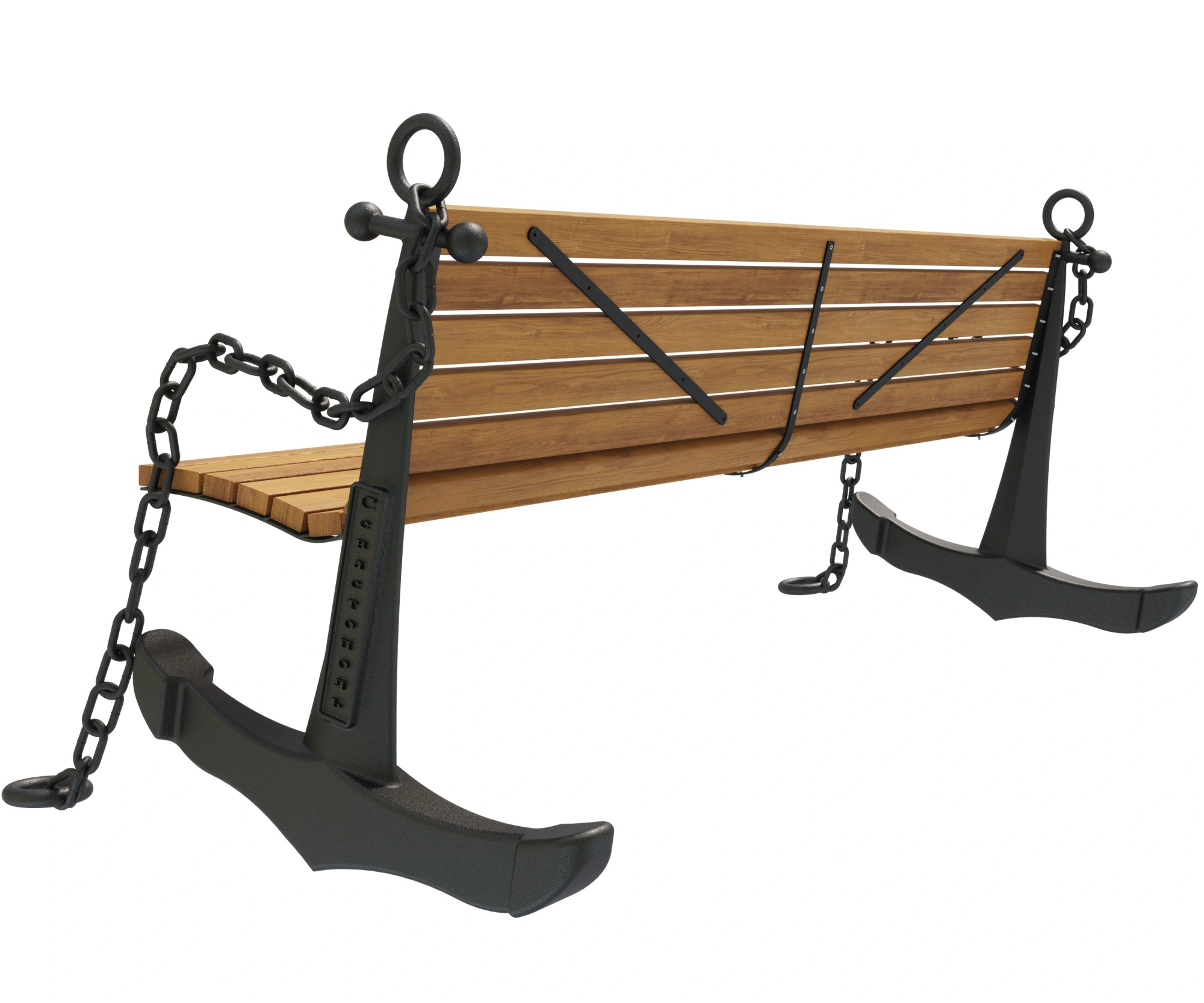 Скамейка чугунная «Якорь» 1,5 м