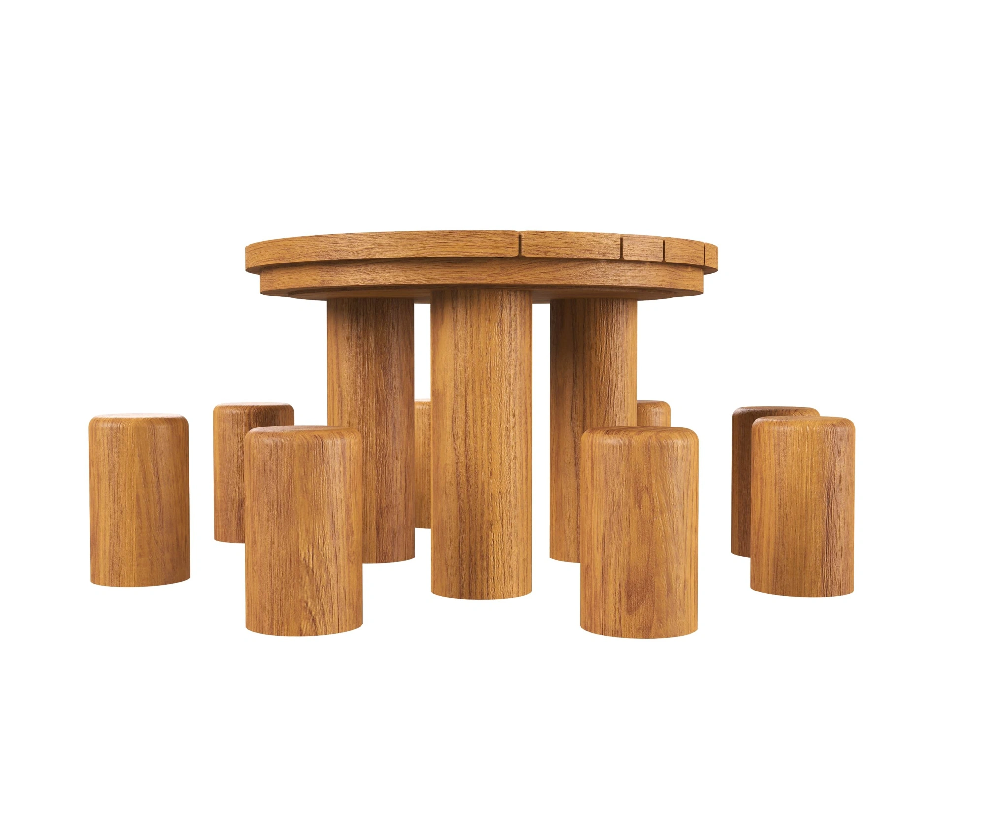 Стол с пеньками HARDWOOD «Лесная поляна»