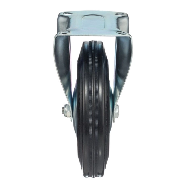 Колесо неповоротное Стелла-техник 4002-200 диаметр 200мм, грузоподъемность 185кг, резина, металл