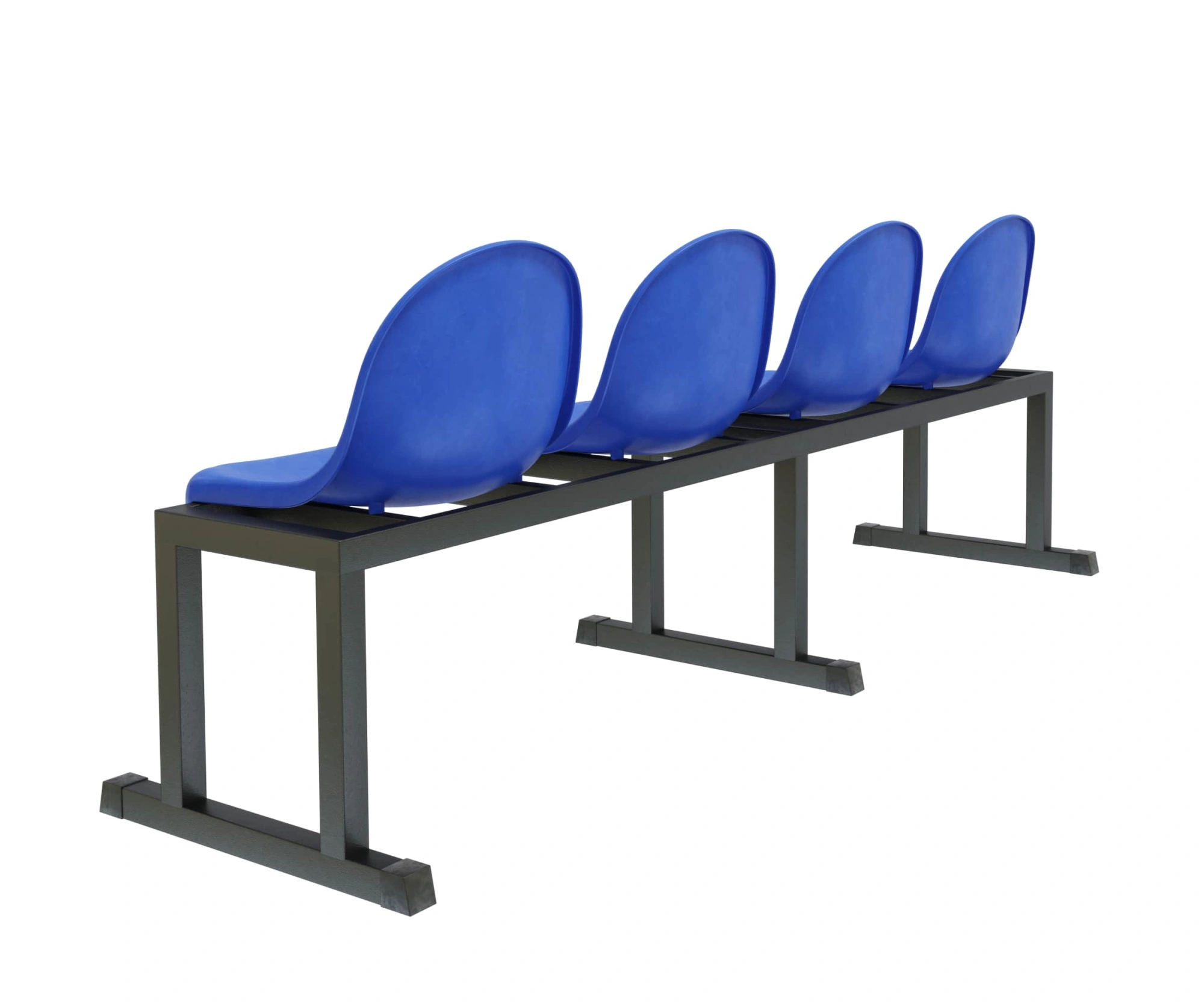 Трибуна однорядная мобильная на 4 места «Сингл-4»