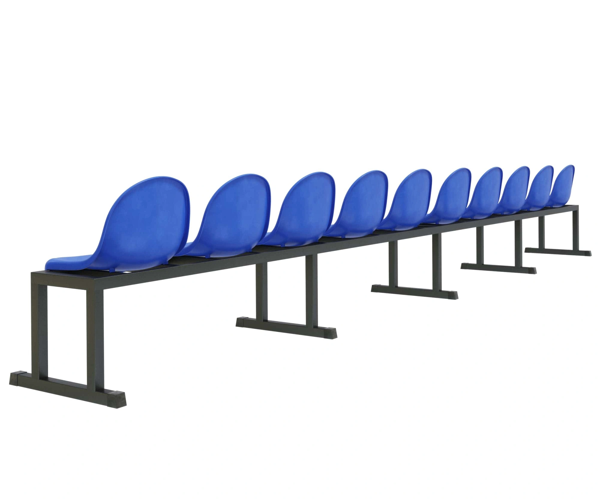 Трибуна однорядная мобильная на 10 мест «Сингл-10»