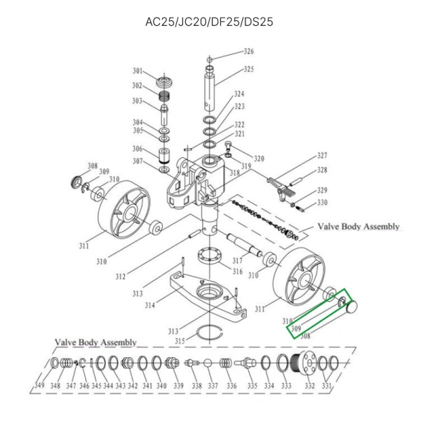 Стопорное кольцо крепления рулевых колес для гидравлических тележек AC25, DF25, JC20, AC30