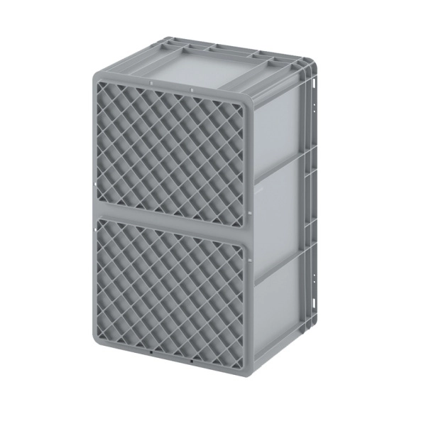 Евроконтейнер ЕС-6432.4 с усиленным дном и закрытыми ручками, 600х400х320 мм