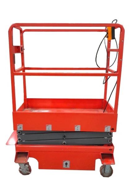 Подъемник ножничный передвижной 240 кг 3/5 м TOR GTJY DC аккумуляторный