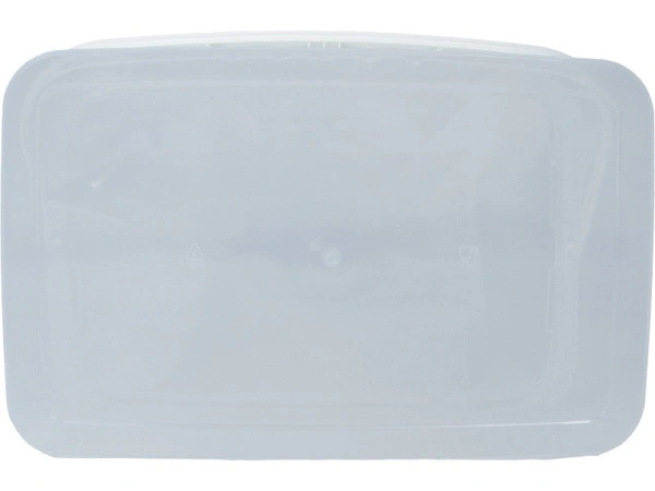 Ведро п/п 5,8л. прямоугольное, с прозрачной крышкой, с ручкой пластик, код: 37376