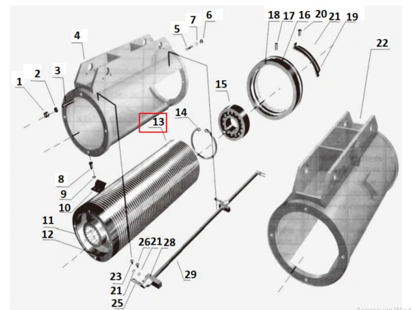 13 Барабан для талей электрических CD1 2,0 т 6 м