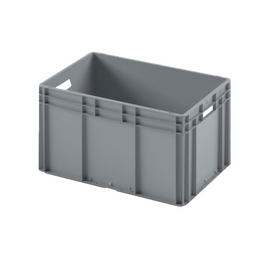 Евроконтейнер ЕС-6432.3 с усиленным дном и открытыми ручками, 600х400х320 мм 