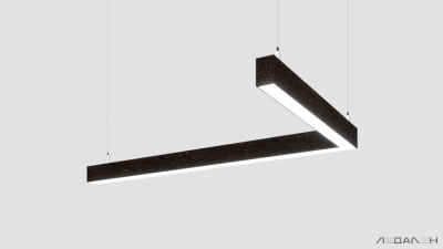 L-образный светильник WOOD ANGLE L 4000K 32W, корпус Венге