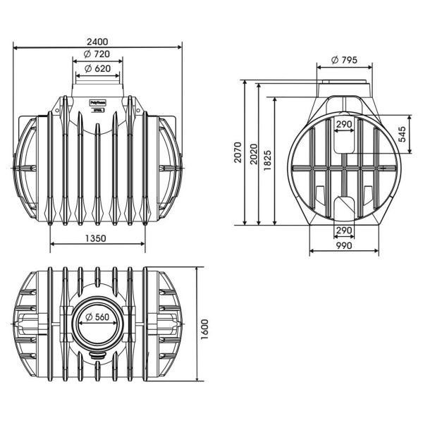 Подземный накопитель Комфорт 3,7 куб. м