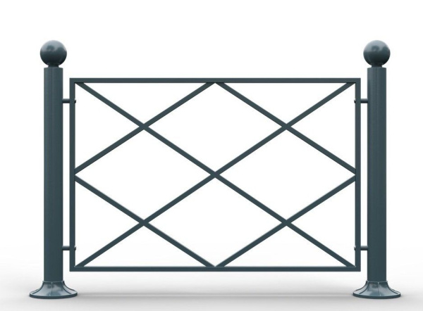 Ограждение стальное 1.1 Секция