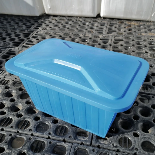 Ванна K 400л с крышкой синяя